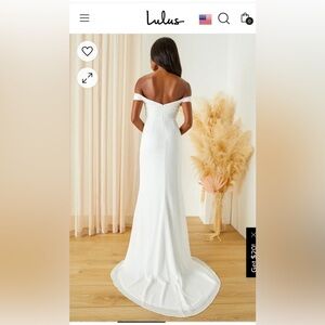 Lulus white wedding dress